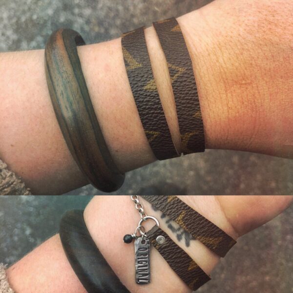 Louis Vuitton leather bracelet