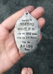 Here's to strong women necklace