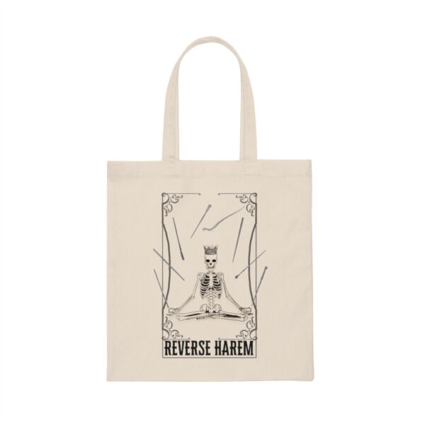Reverse Harem Book Trope, The Queen of Wands Tarot Card, Retro Skeleton  Witchy Canvas Tote Bag, Shopping Bag