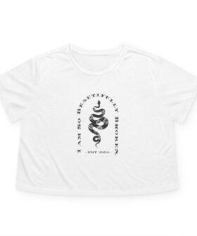 I am so beautifully broken snake arch crop