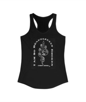 I am So Beautifully Broken Tattoo Snake Racerback Tank